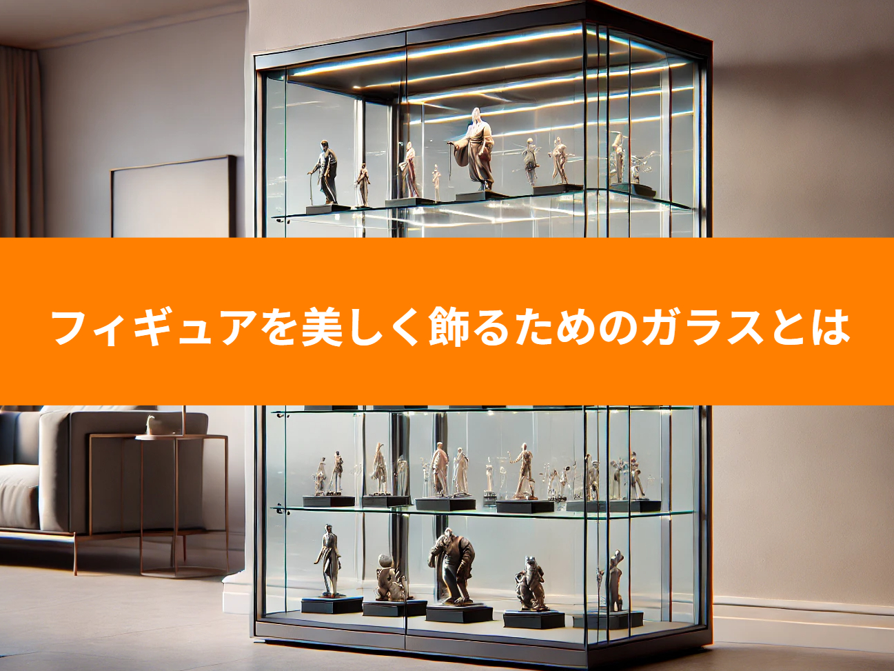 フィギュアを美しく飾るためのガラス棚の選び方