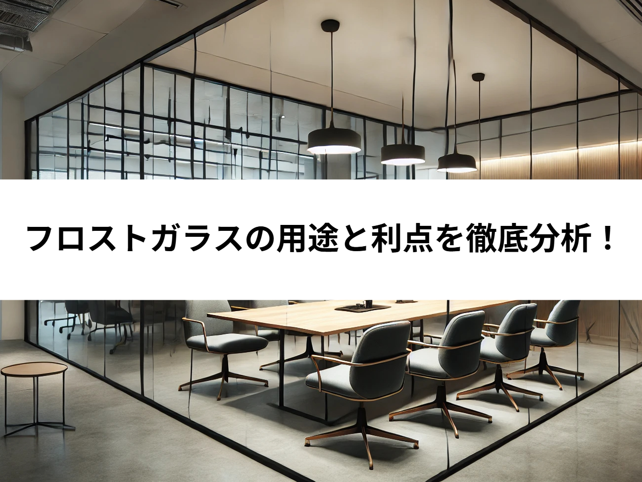 フロストガラスの用途と利点