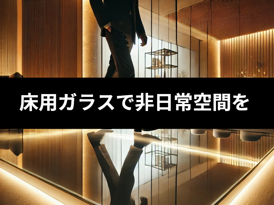 床用ガラスで非日常空間を