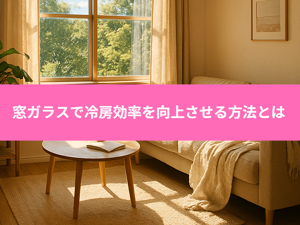 窓ガラスで冷房効率を向上させる方法