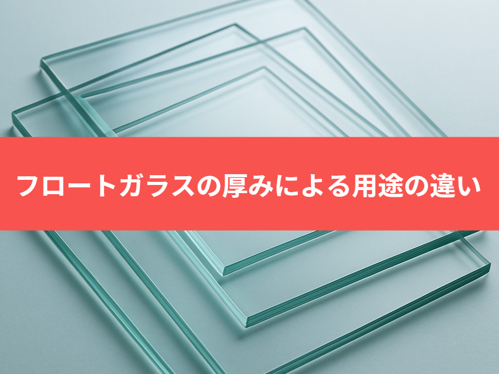 フロートガラスの厚みによる用途の違い