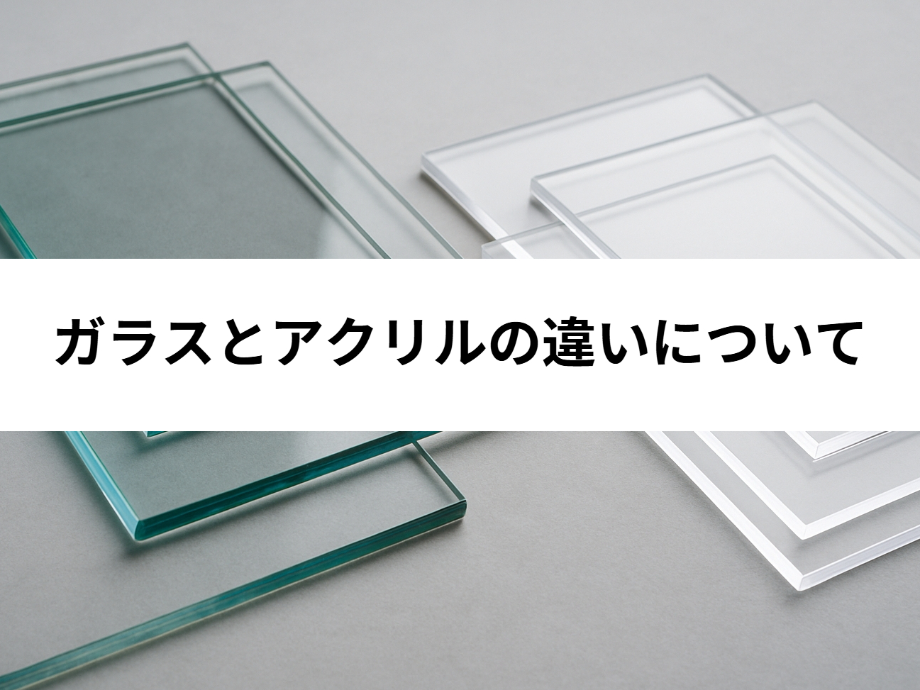 ガラスとアクリルの違い