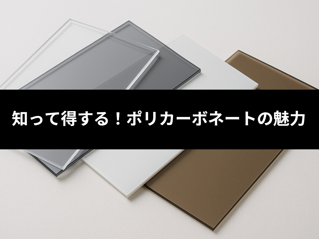 知って得するポリカーボネートの魅力