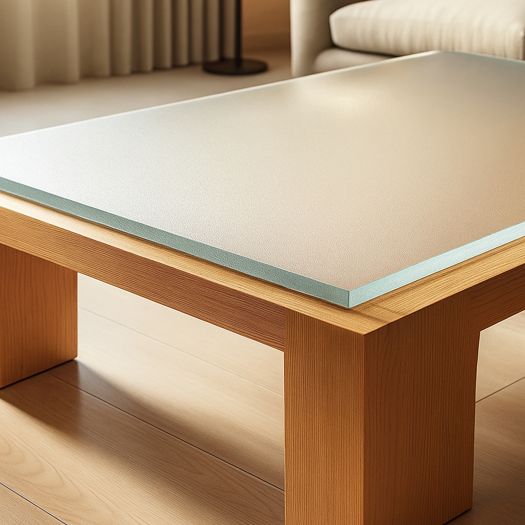 テーブル天板:フロスト(強化ガラス)